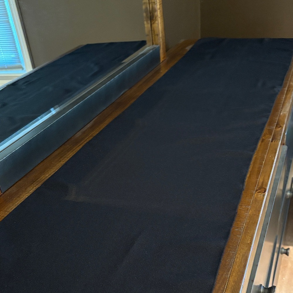 Black Table Runner